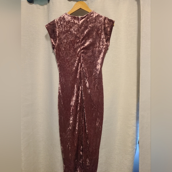 Pink velvet Dress - Picture 2 of 6